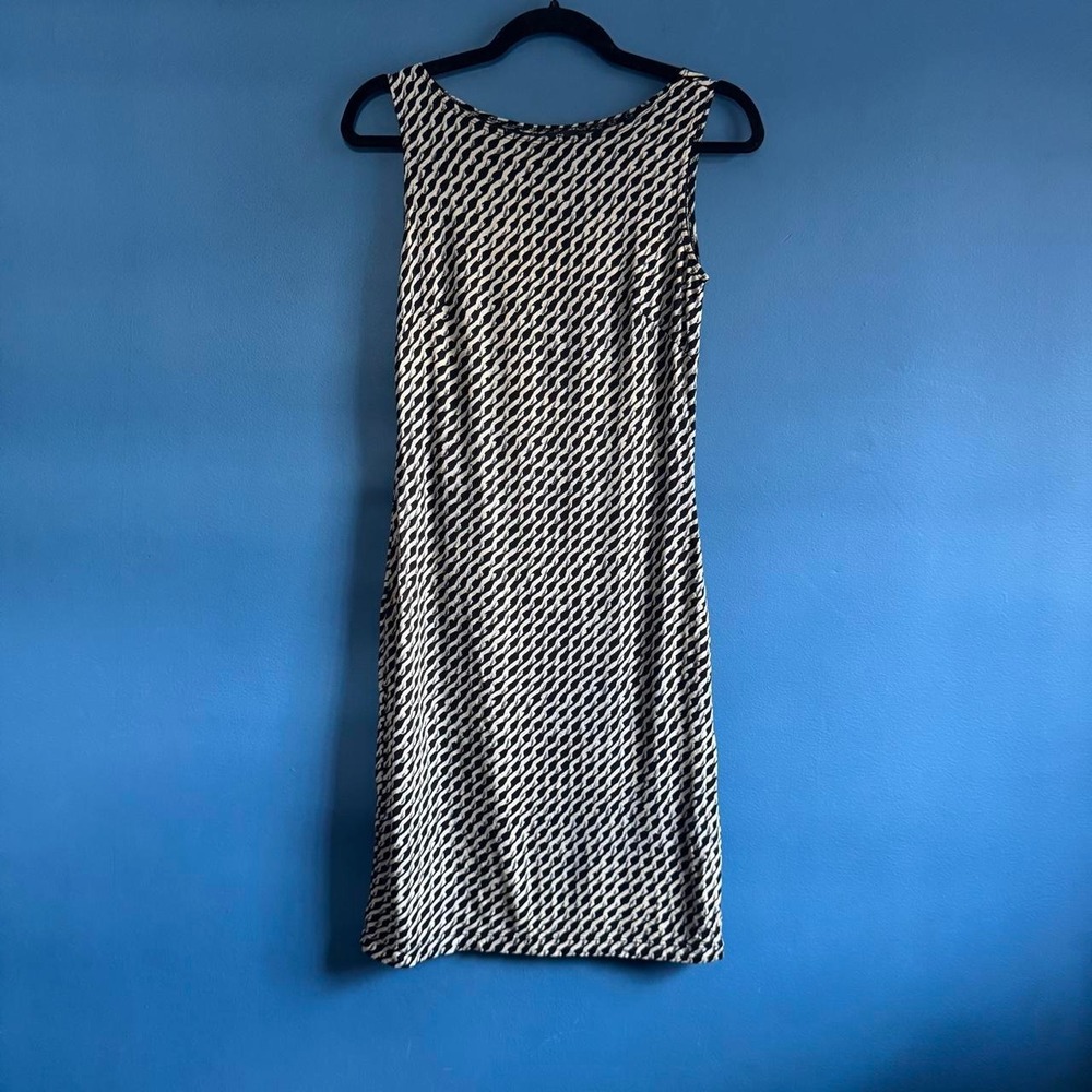 Vintage 90s Midi Dress Women's Size Small A.B.S. Stretch Sleeveless Made in USA
